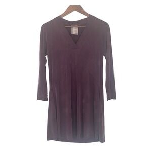 Dolan Left Coast Collection Mini Dress Petite XS Purple Cupro Pockets
